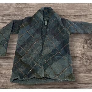 Vintage Ralph Lauren Sweater Green Wool/Hand Knitted